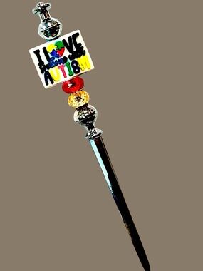 Autism Colorful ‘I Love Someone With Autism’ Awareness Beaded Letter Opener